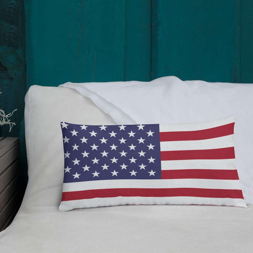 American Flag Premium Pillow / Old Glory - Lizard Vigilante