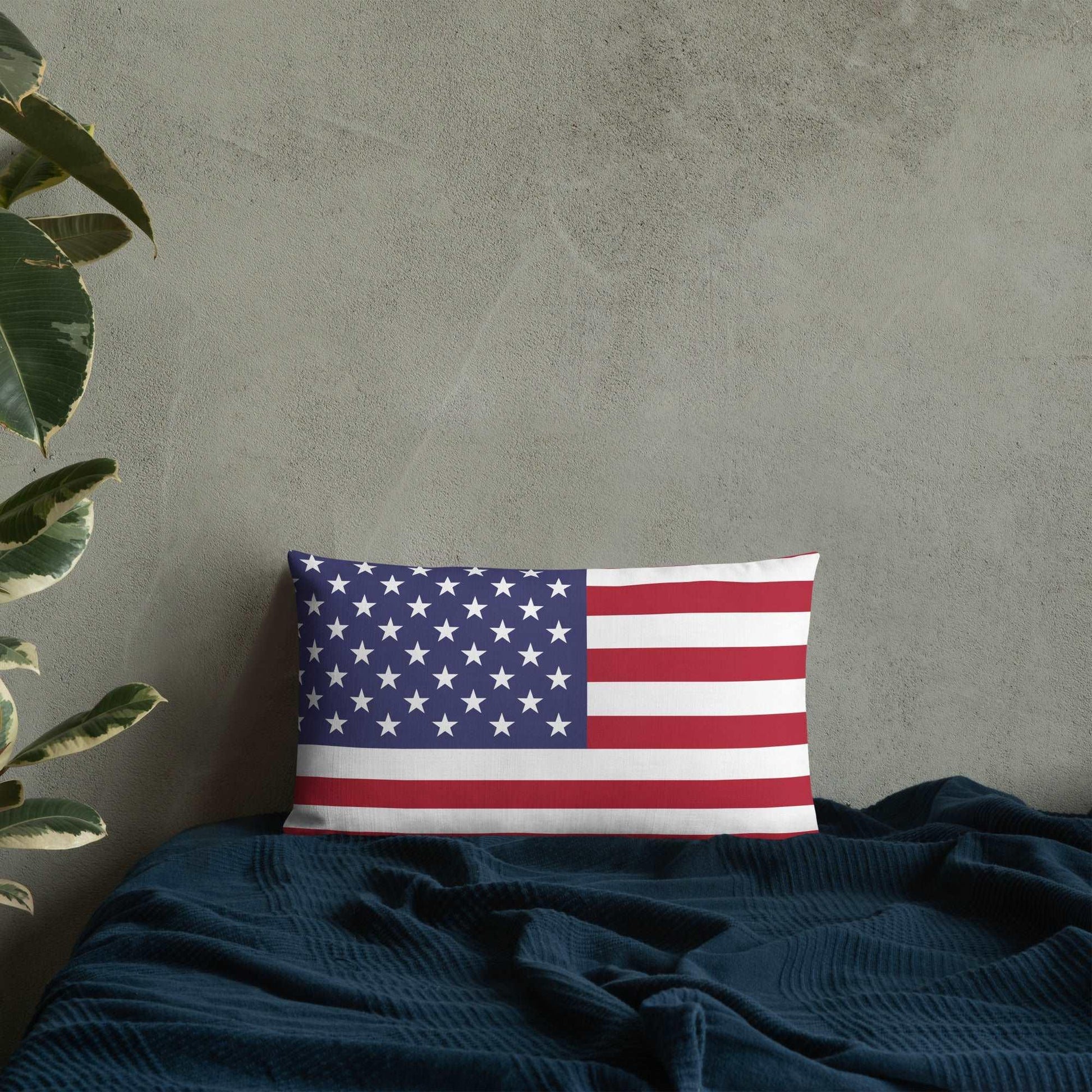 American Flag Premium Pillow / Old Glory - Lizard Vigilante