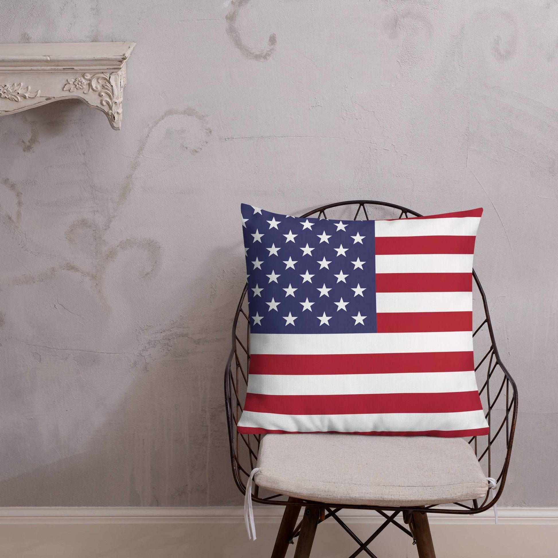 American Flag Premium Pillow / Old Glory - Lizard Vigilante