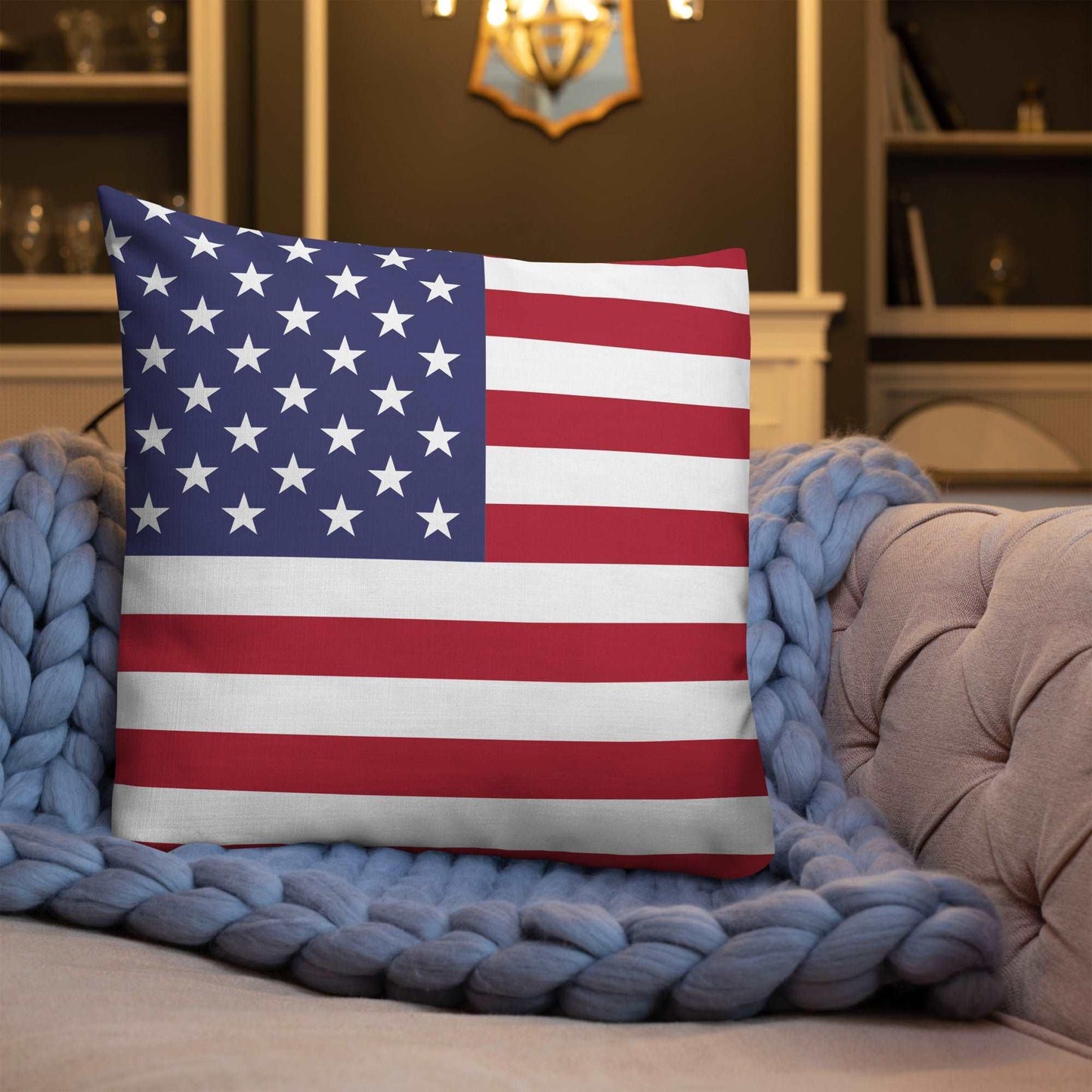 American Flag Premium Pillow / Old Glory - Lizard Vigilante