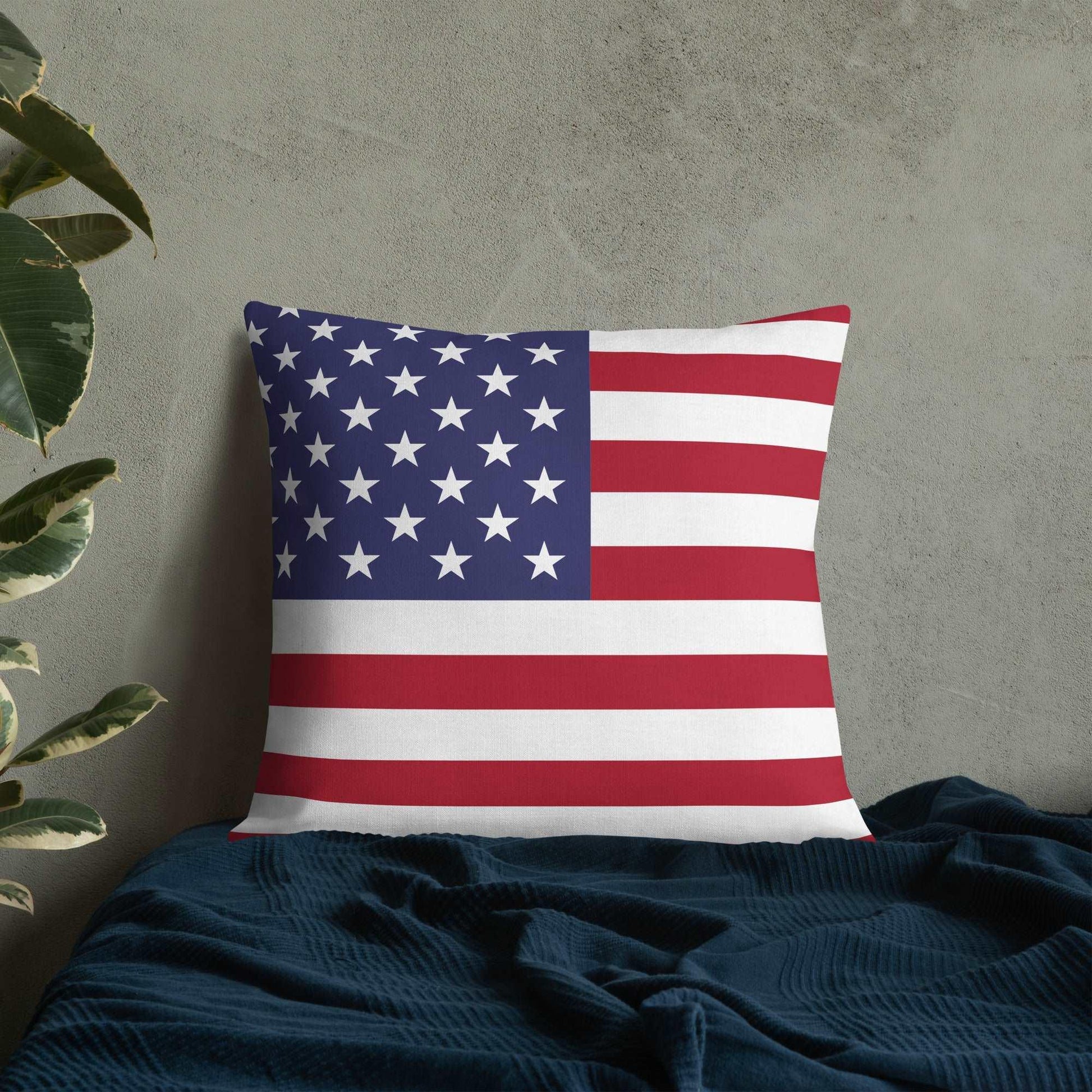 American Flag Premium Pillow / Old Glory - Lizard Vigilante