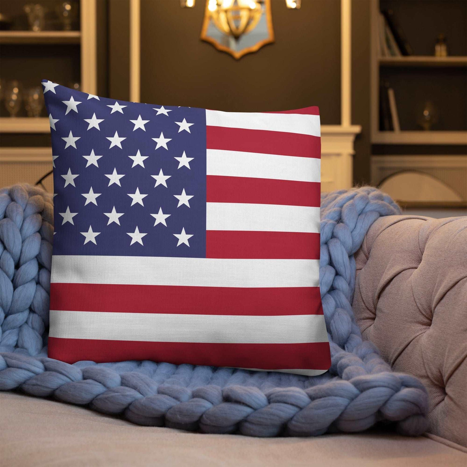 American Flag Premium Pillow / Old Glory - Lizard Vigilante