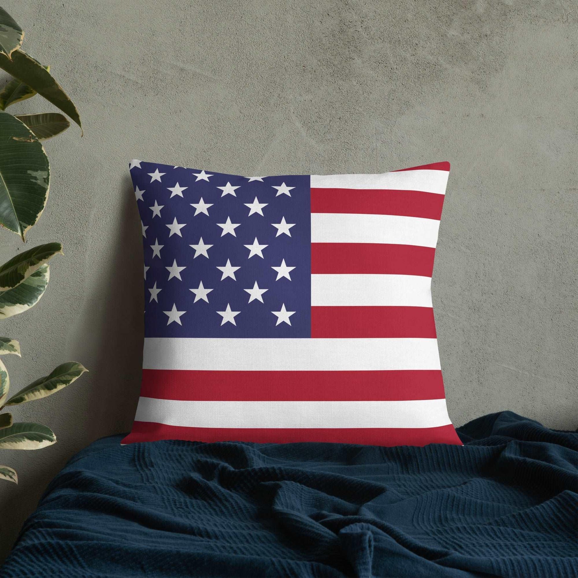 American Flag Premium Pillow / Old Glory - Lizard Vigilante