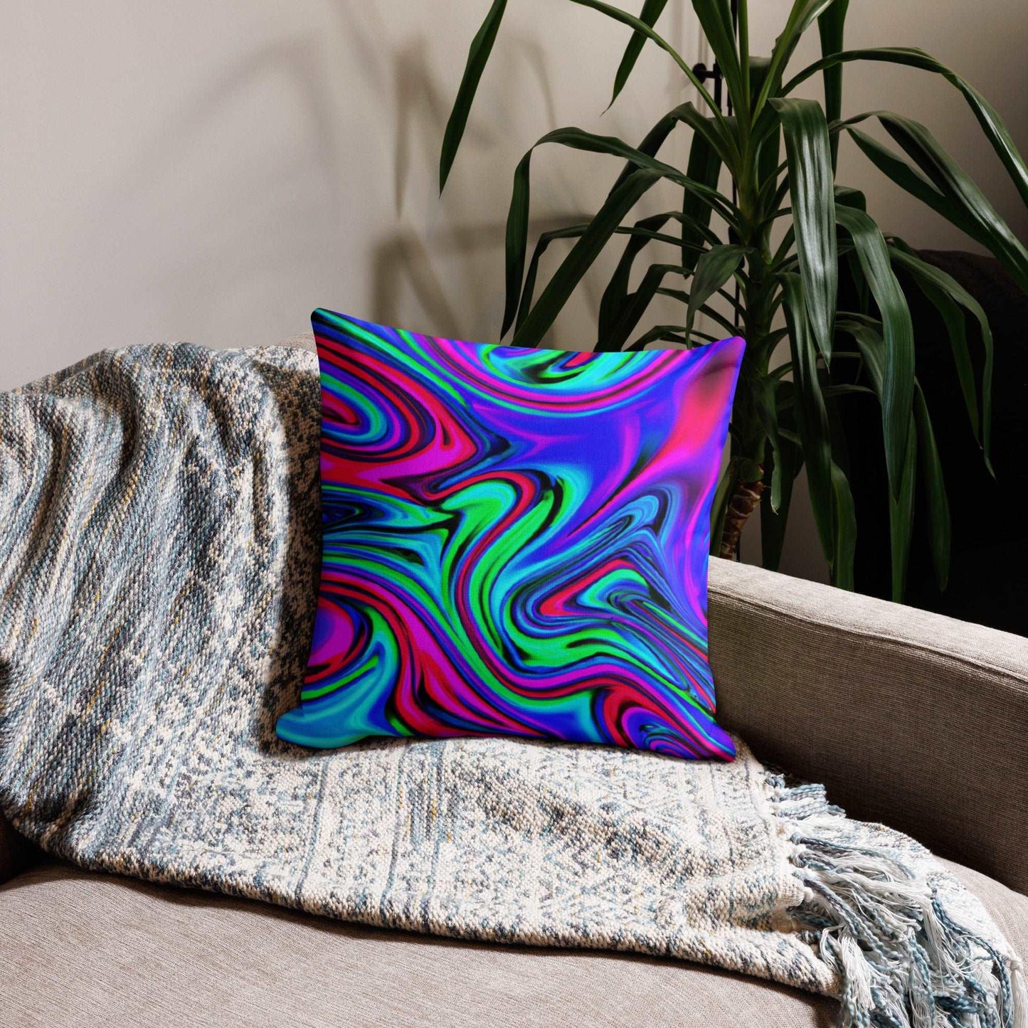Dazzling Swirled Premium Pillow Case: Transform Your Space with Brilliant Elegance! - Lizard Vigilante