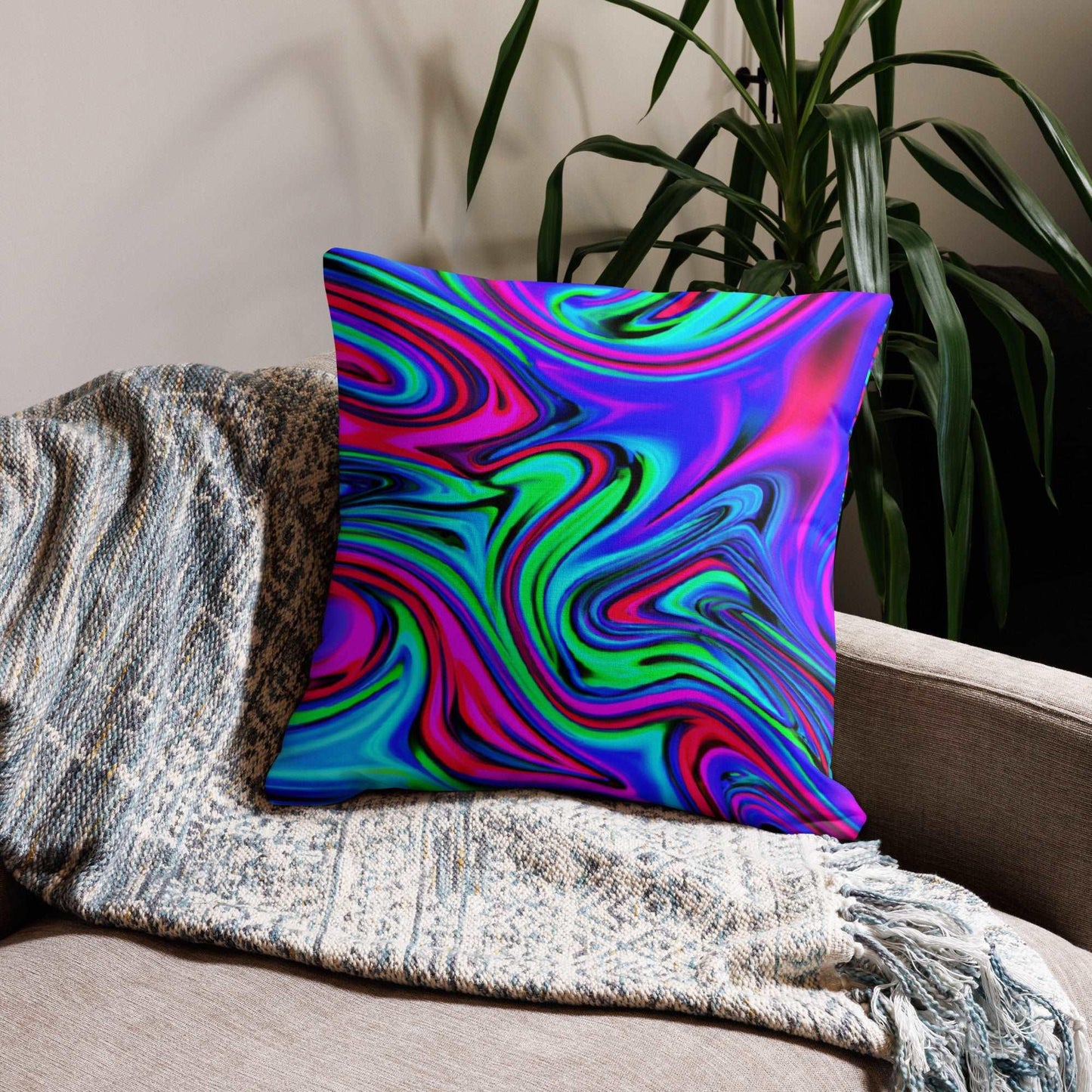 Dazzling Swirled Premium Pillow Case: Transform Your Space - Premium  from Lizard Vigilante - Just $25.69! Shop now at Lizard Vigilante