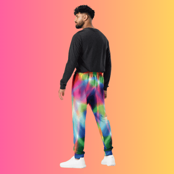 Electric Neon Joggers for Rave Culture and Music Festivals
