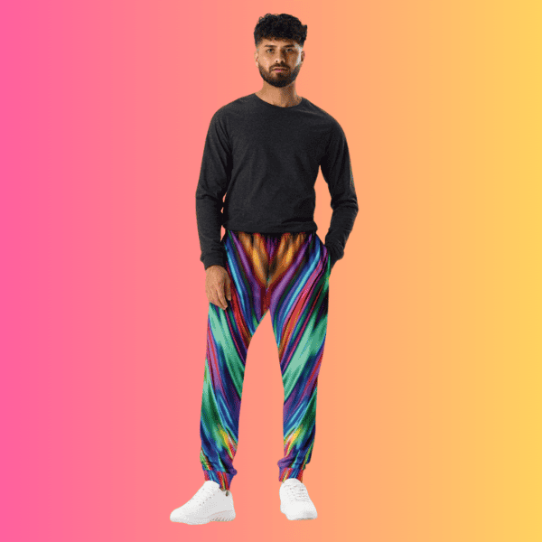 Electric Neon Joggers for Rave and Festival Vibes