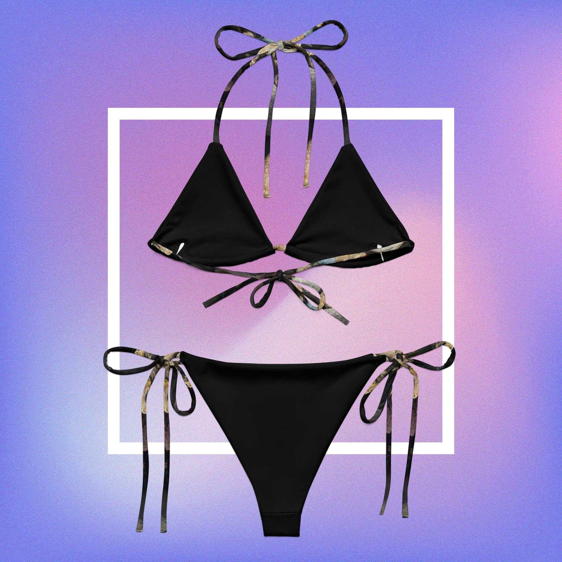 Recycled String You Rock Bikini - Eco-Friendly - Premium  from Lizard Vigilante - Just $38.99! Shop now at Lizard Vigilante