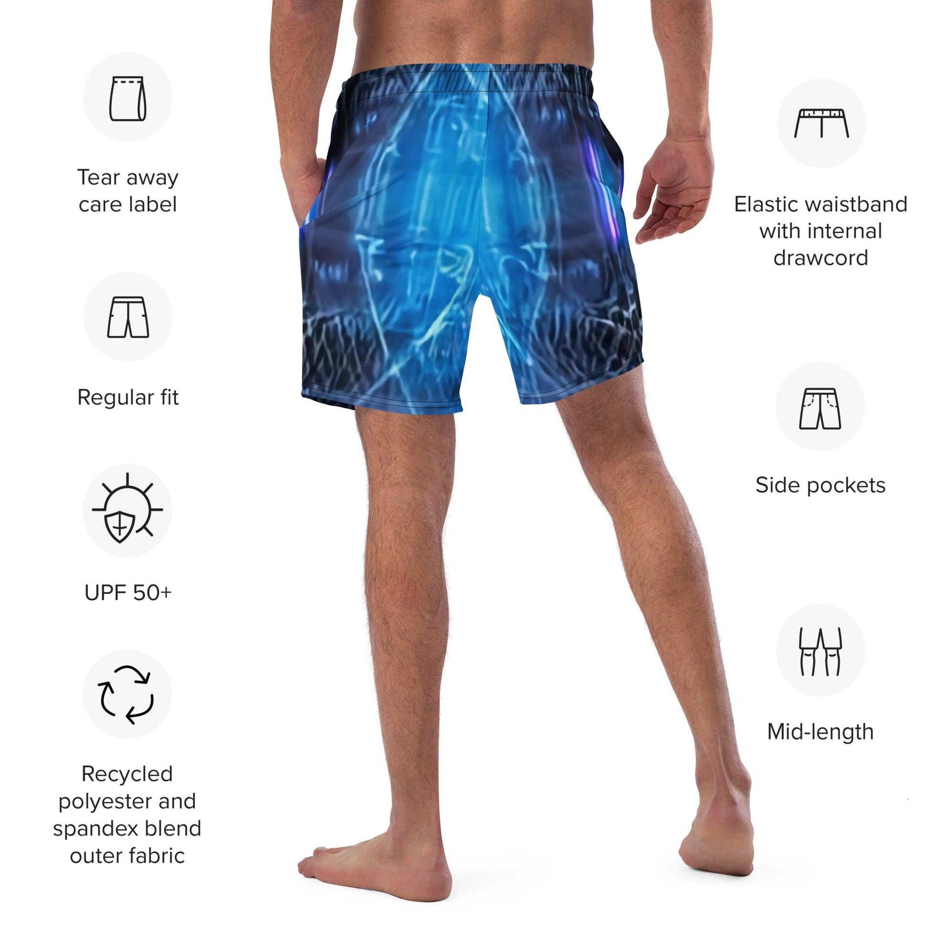 BluPhaze Men's Swim Trunks - Lizard Vigilante