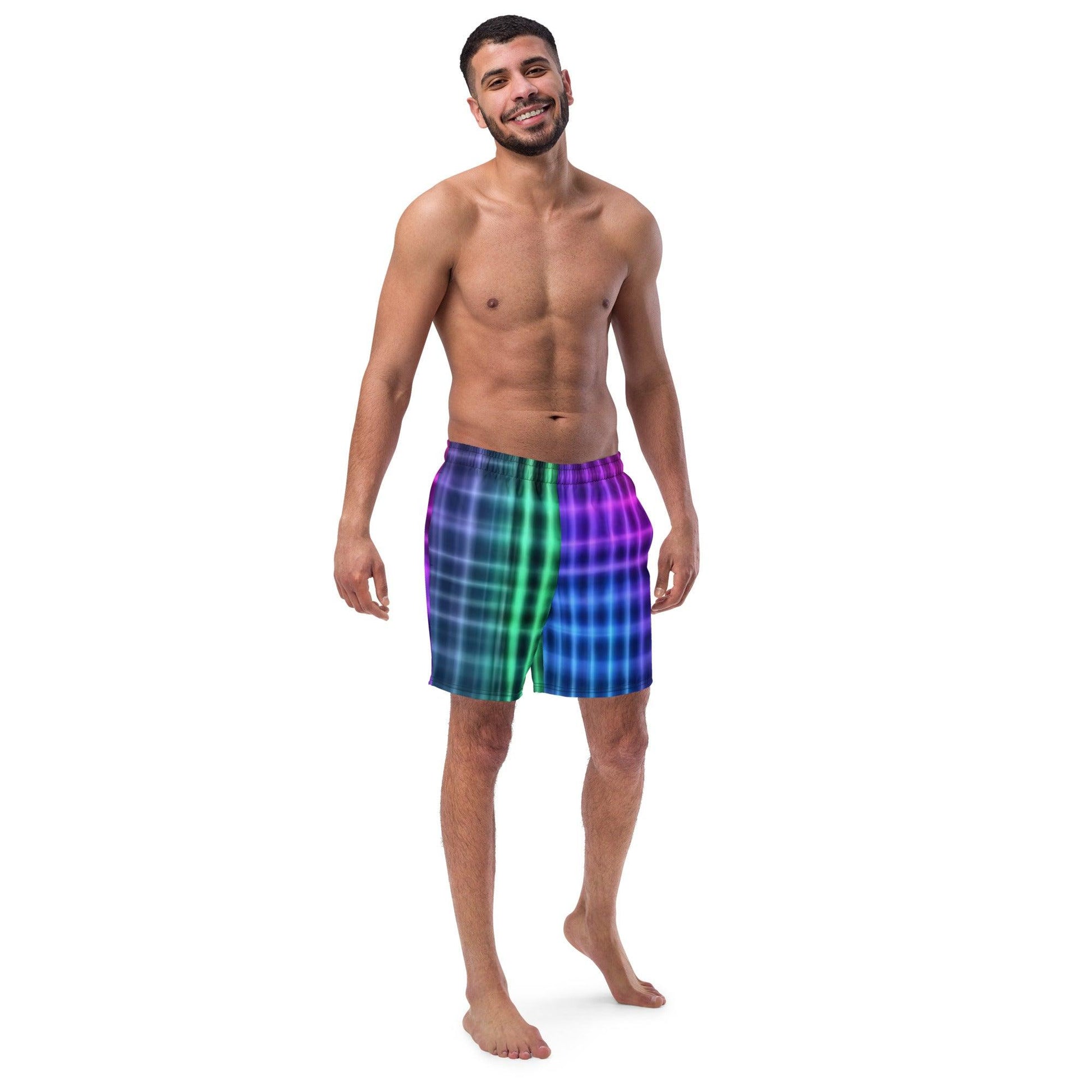 Multiversal Men's swim trunks by Evets! Designs - Lizard Vigilante