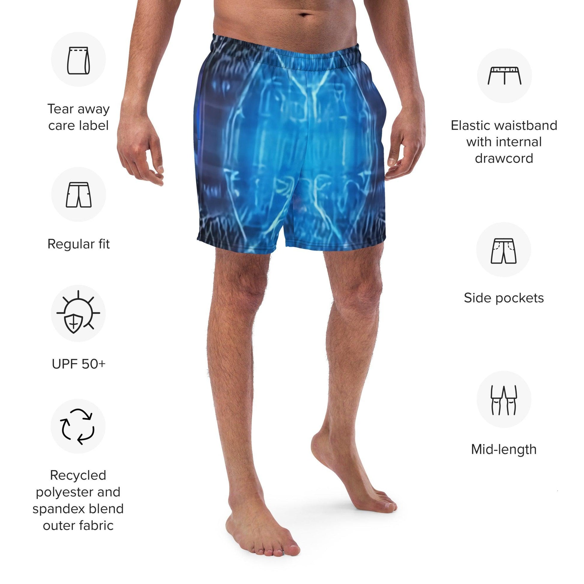 BluPhaze Men's Swim Trunks - Lizard Vigilante