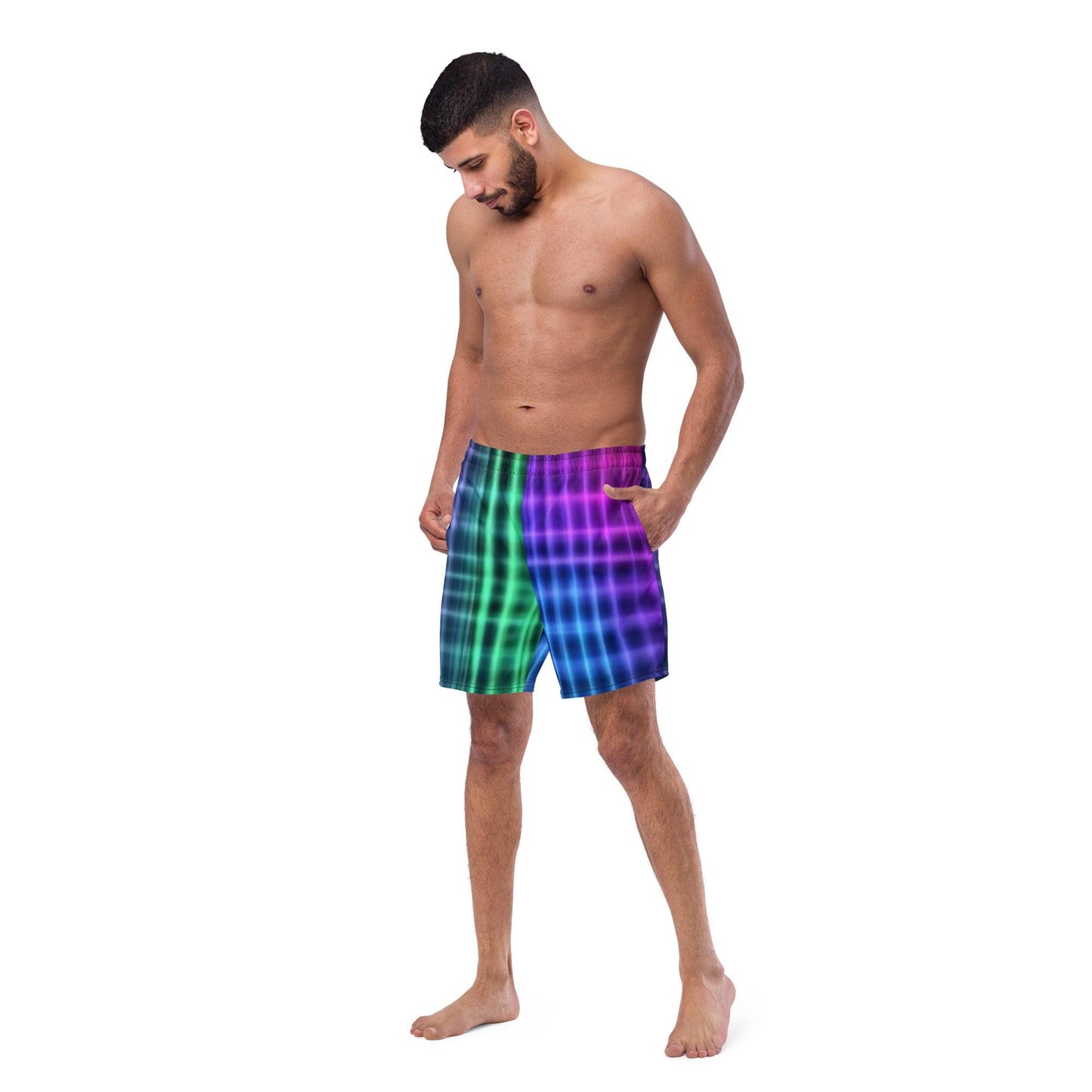 Multiversal Men's swim trunks by Evets! Designs - Lizard Vigilante