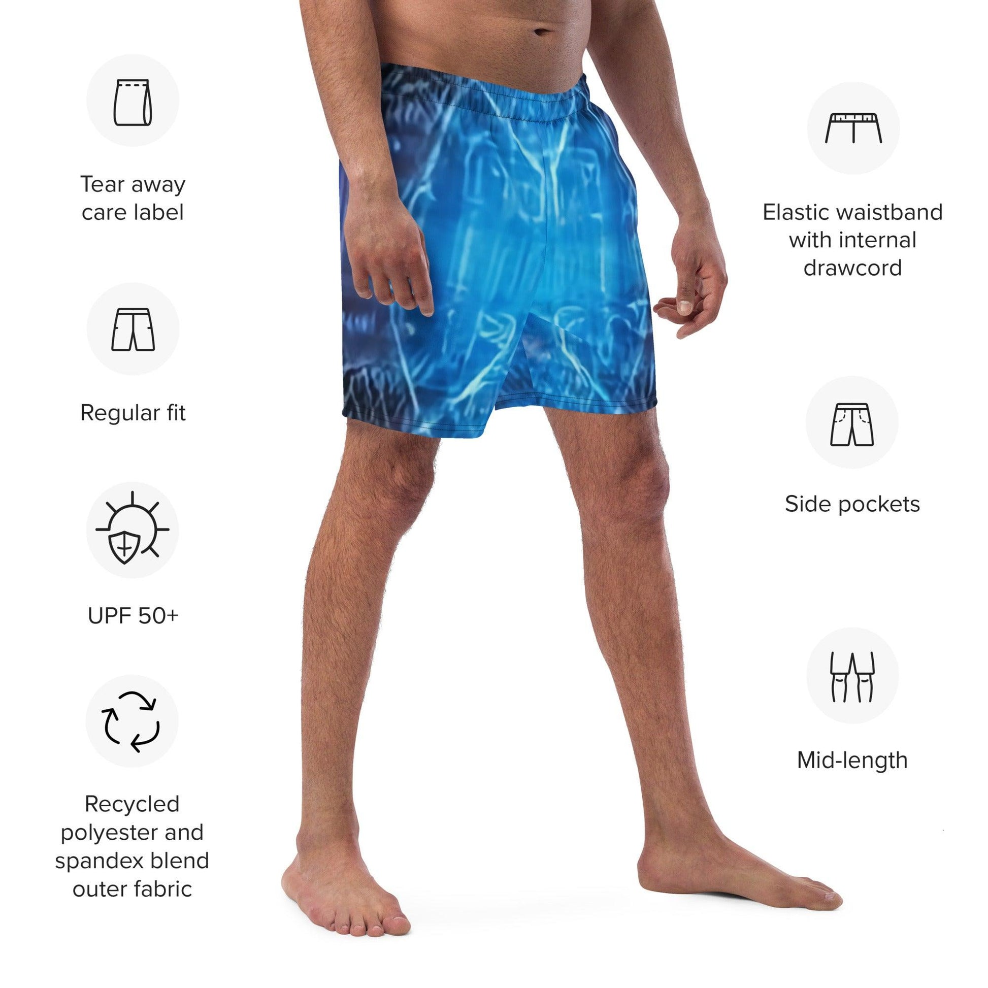 BluPhaze Men's Swim Trunks - Lizard Vigilante