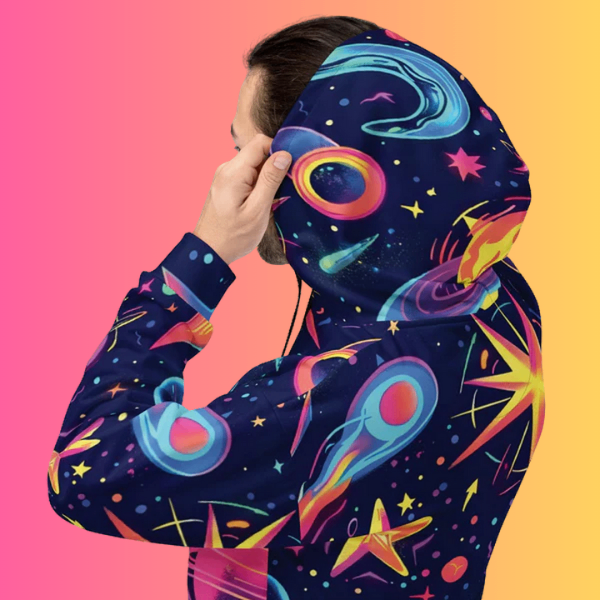 Cosmic Vibes Unisex Hoodie for Festival Lovers