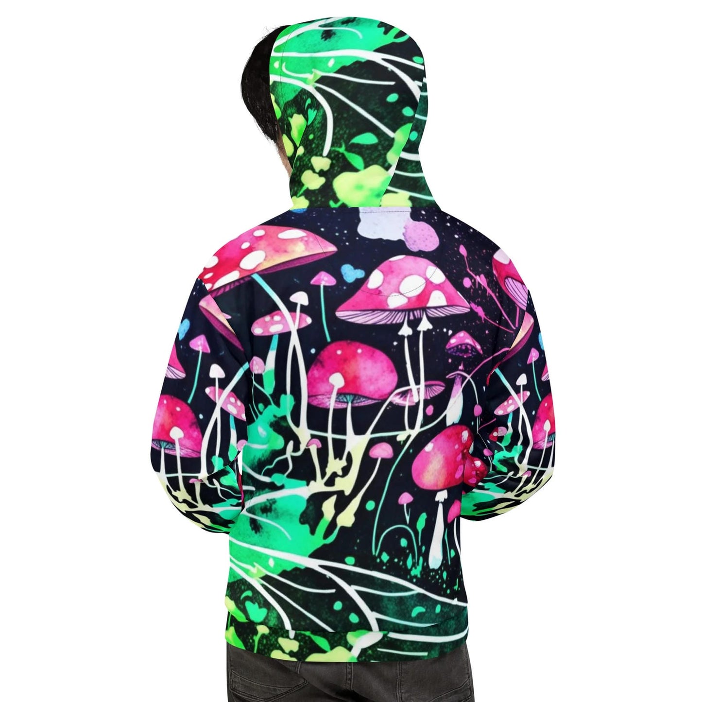 Neon Mushroom World Festival Hoodie