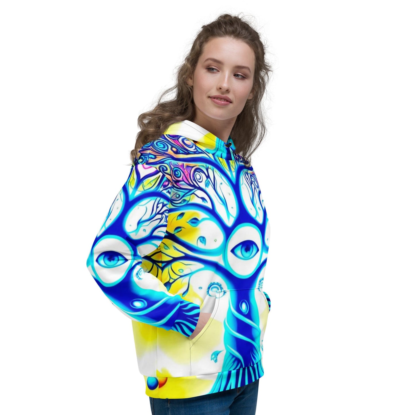 All Seeing Tree Festival Hoodie for Rave Vibes