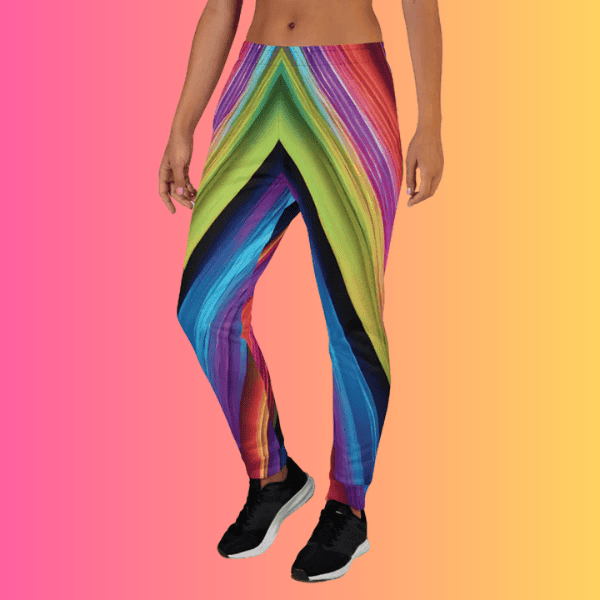 Vibrant Eco-Friendly Festival Joggers for Women - Perfect for Raves and Music Festivals