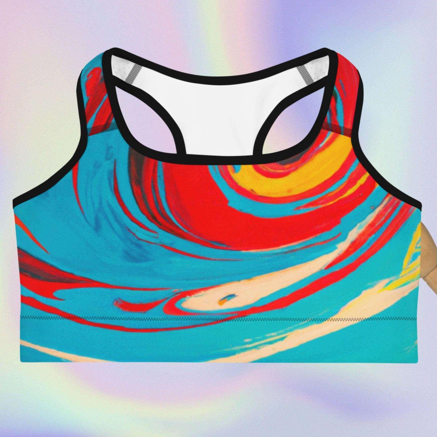 Swirls Sports bra - Lizard Vigilante