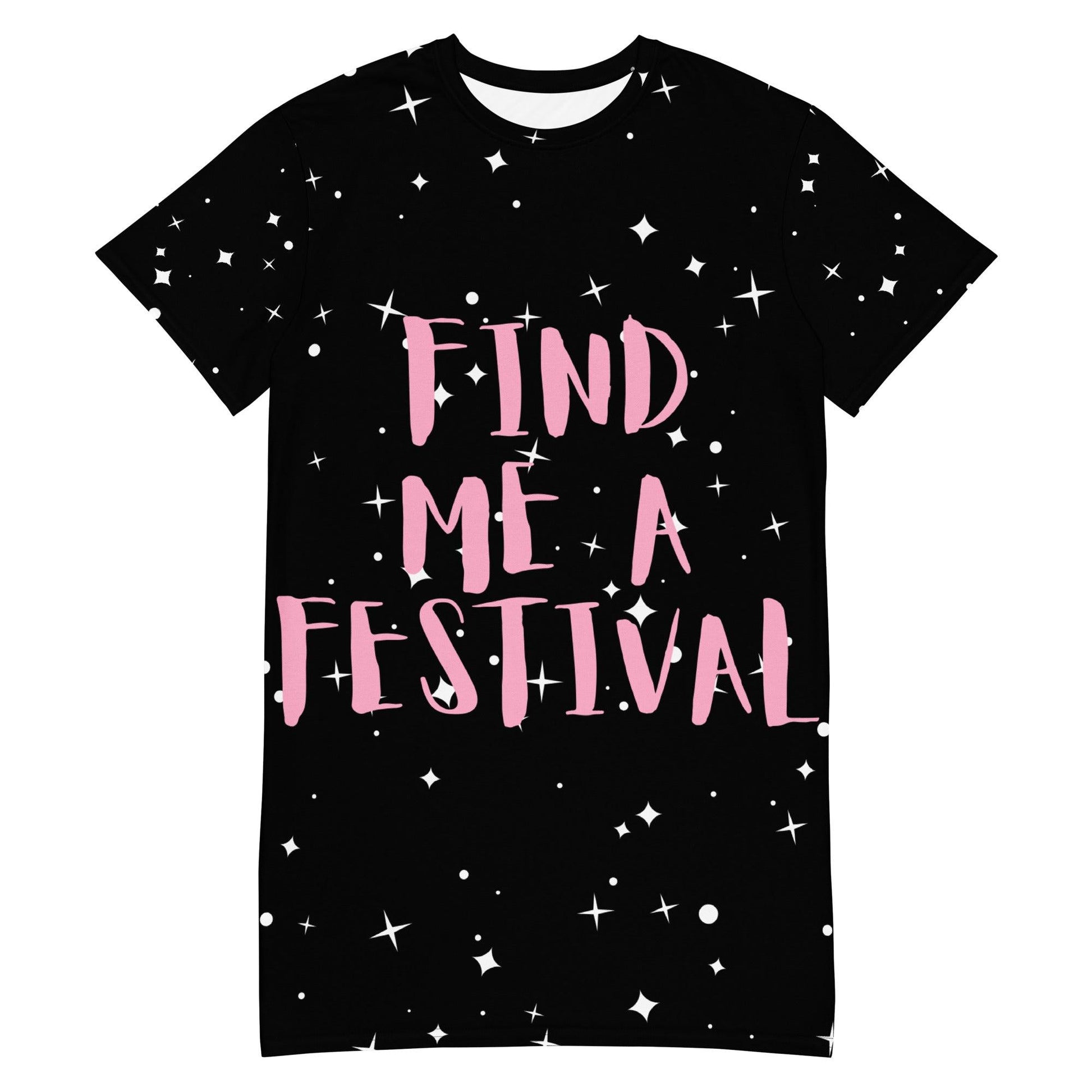 FIND ME A FESTIVAL Universe T-shirt Dress - Lizard Vigilante