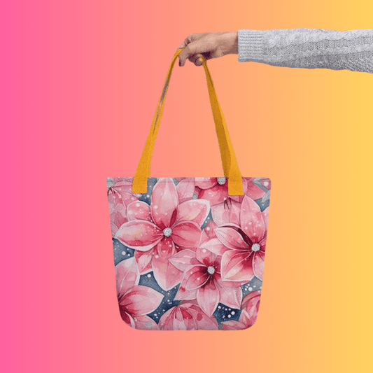 Festival Flower Tote Bag for EDM Enthusiasts