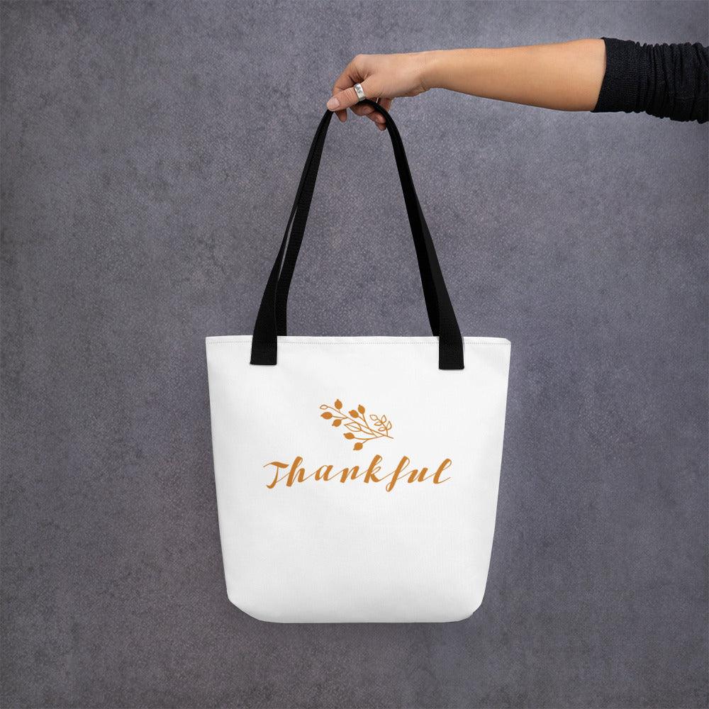 Thankful Holiday Thanksgiving Tote bag - Lizard Vigilante