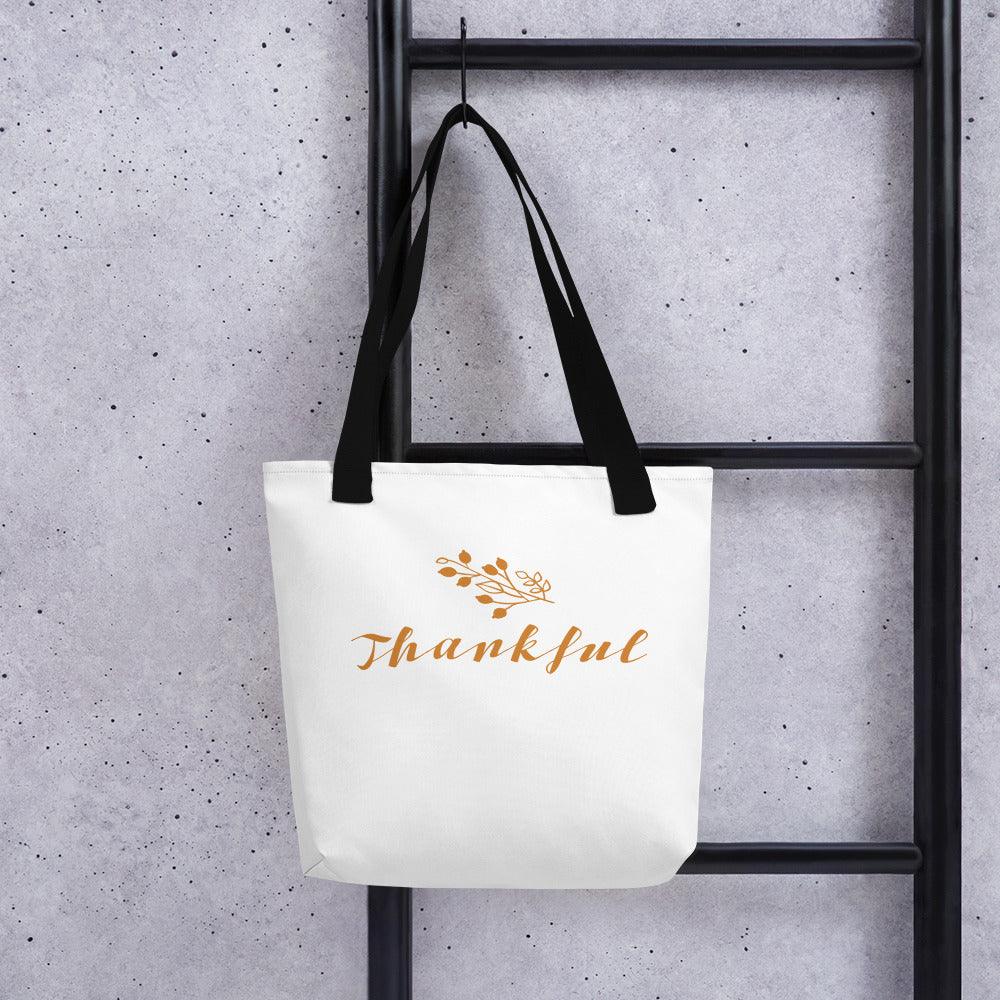 Thankful Holiday Thanksgiving Tote bag - Lizard Vigilante