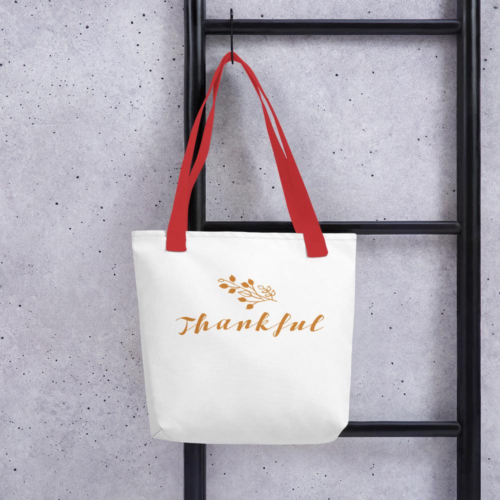 Thankful Holiday Thanksgiving Tote bag - Lizard Vigilante