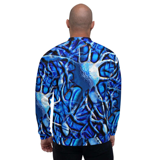 Blueganism Unisex Bomber Jacket coat - Lizard Vigilante