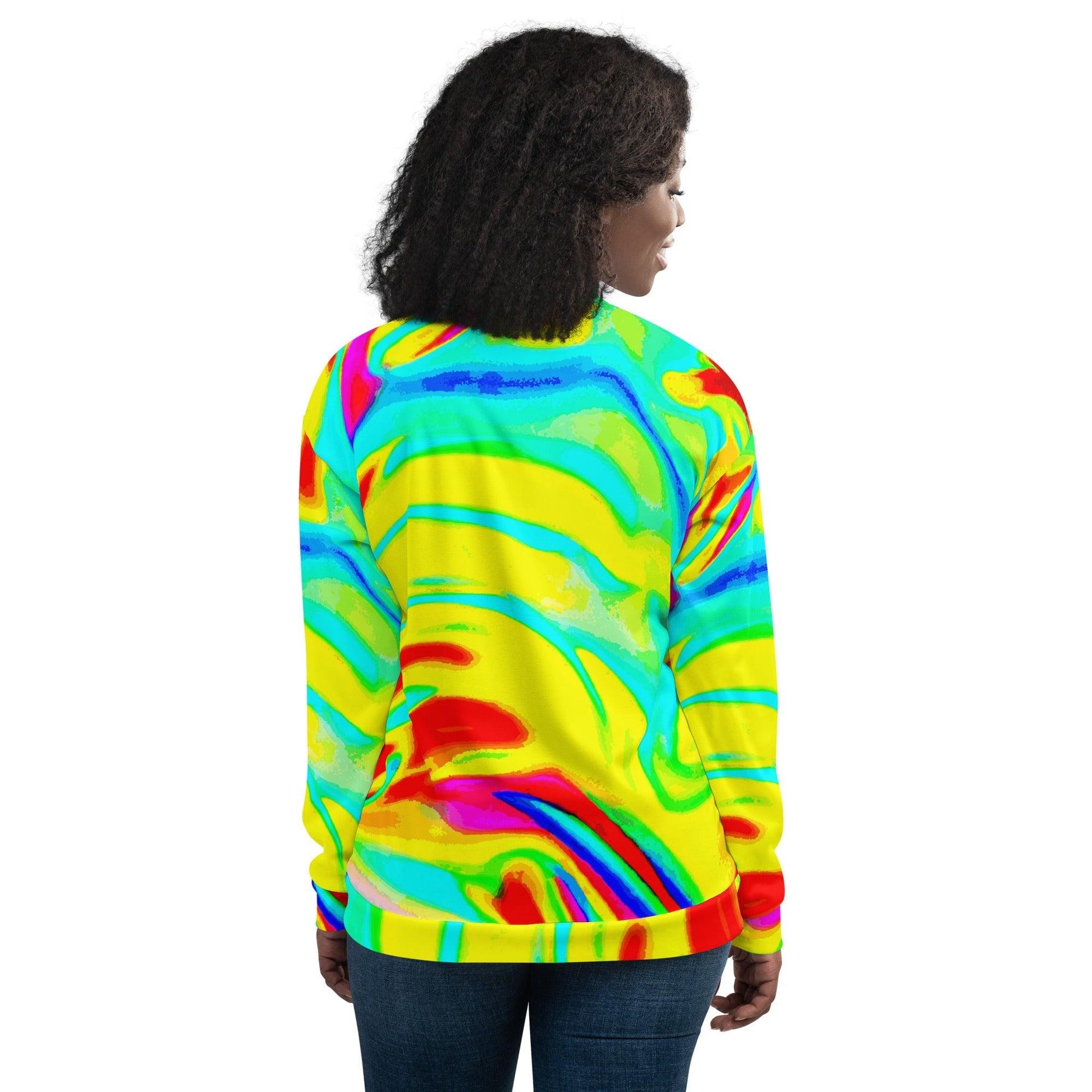 Bright Artists' Palette Unisex Bomber Jacket - Lizard Vigilante