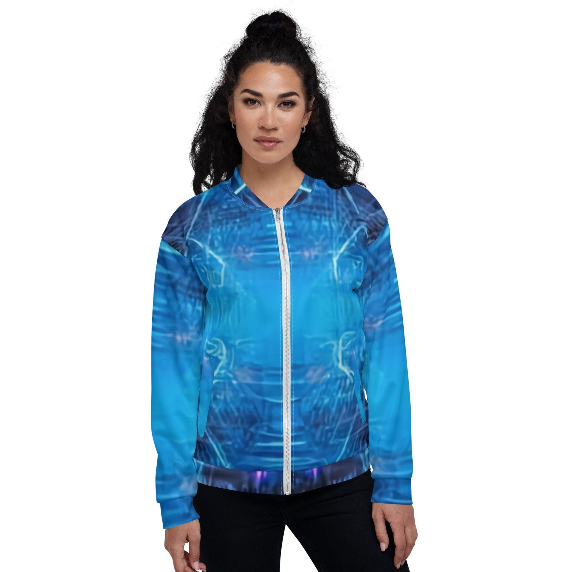 BluPhaze Unisex Bomber Jacket - Lizard Vigilante