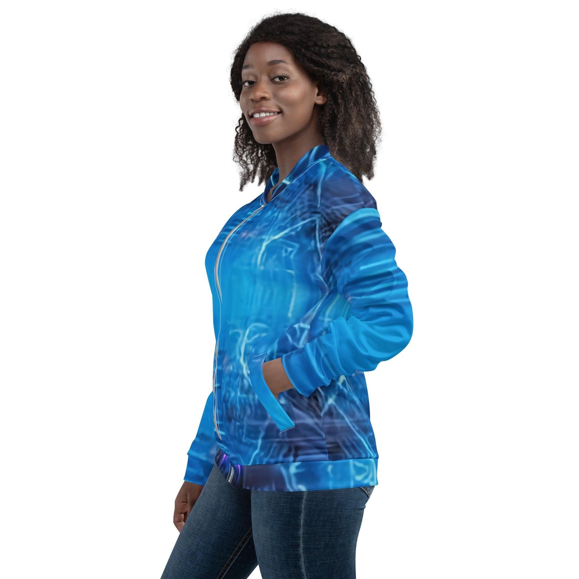 BluPhaze Unisex Bomber Jacket - Lizard Vigilante