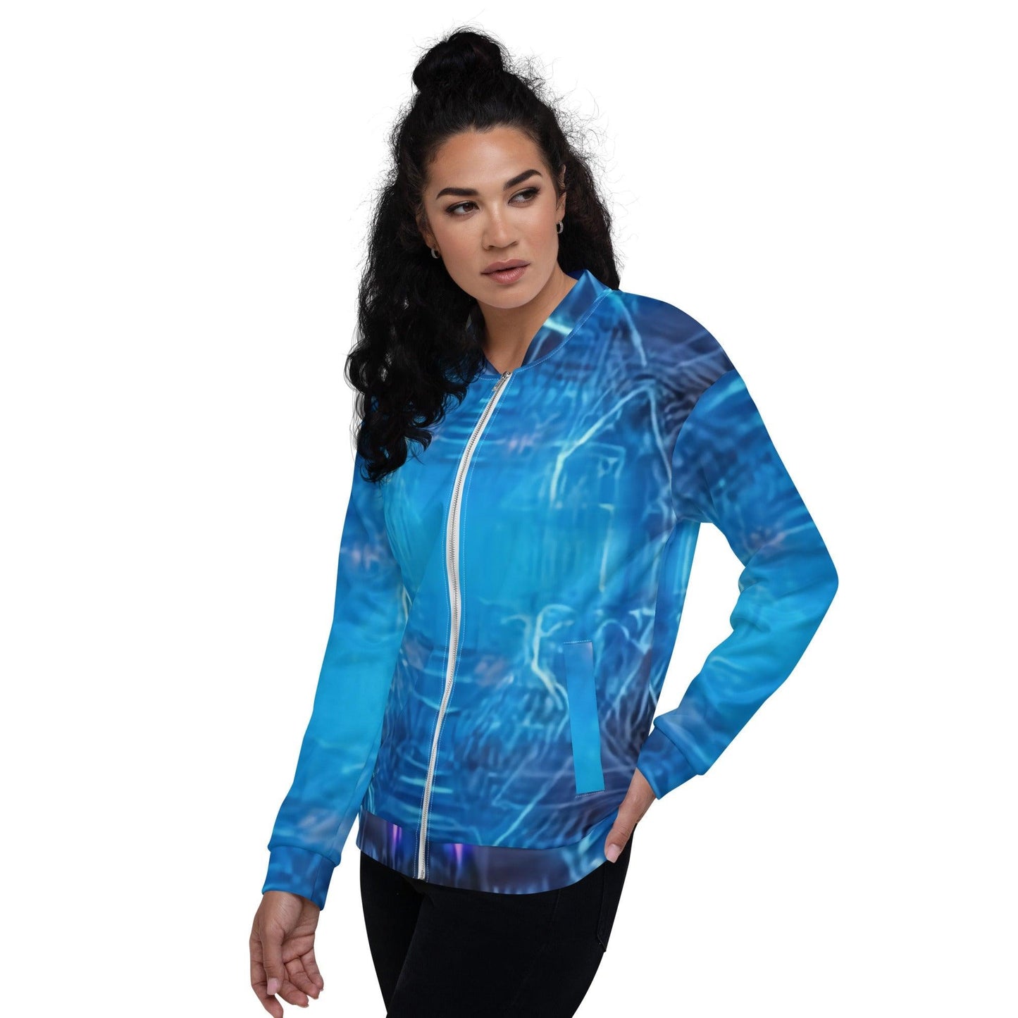 BluPhaze Unisex Bomber Jacket - Lizard Vigilante