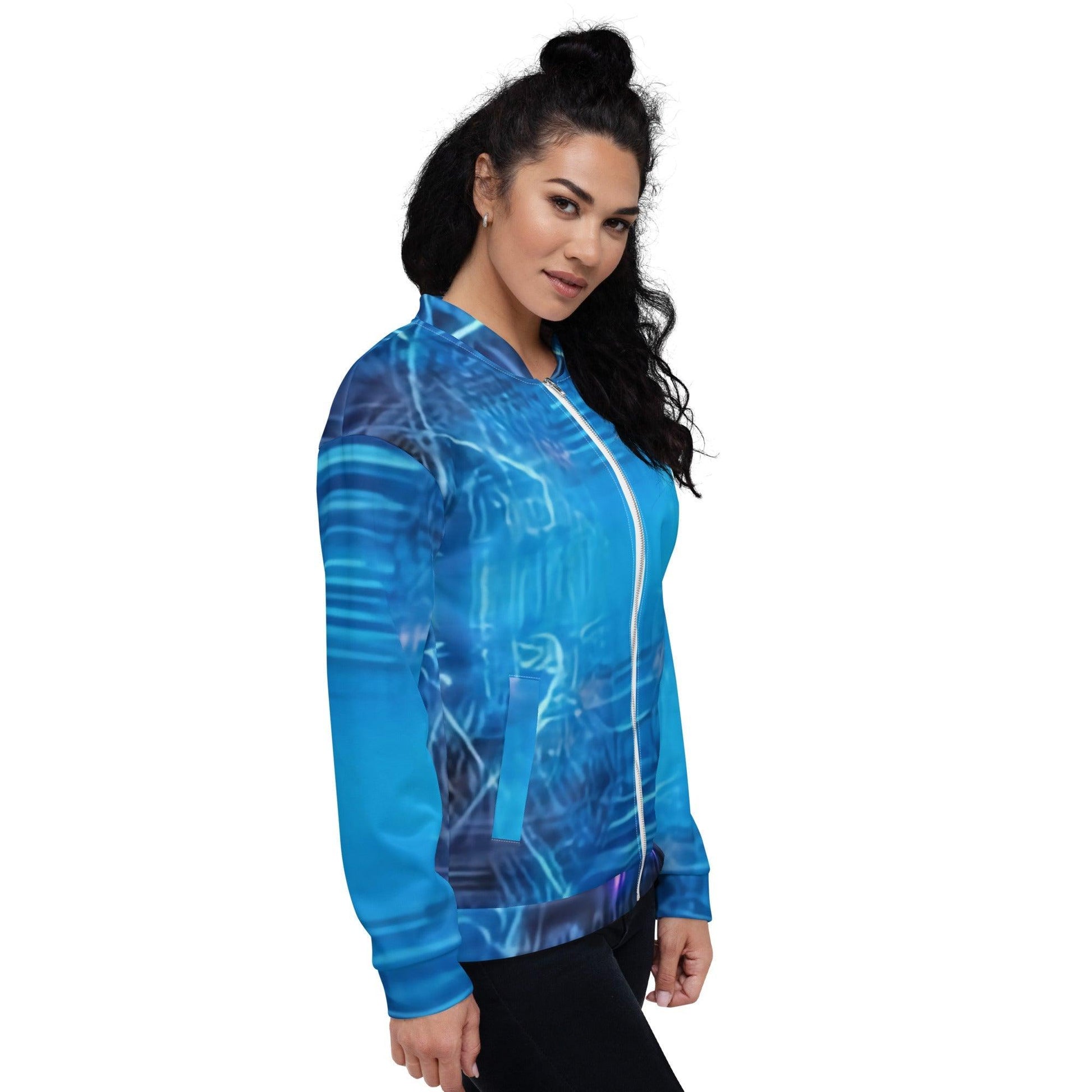 BluPhaze Unisex Bomber Jacket - Lizard Vigilante