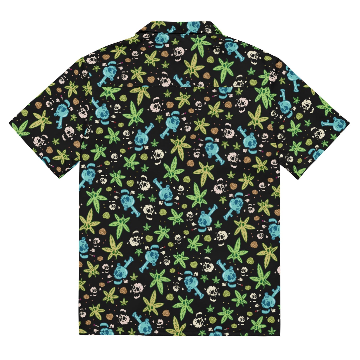 Skulls And Weed Button-up