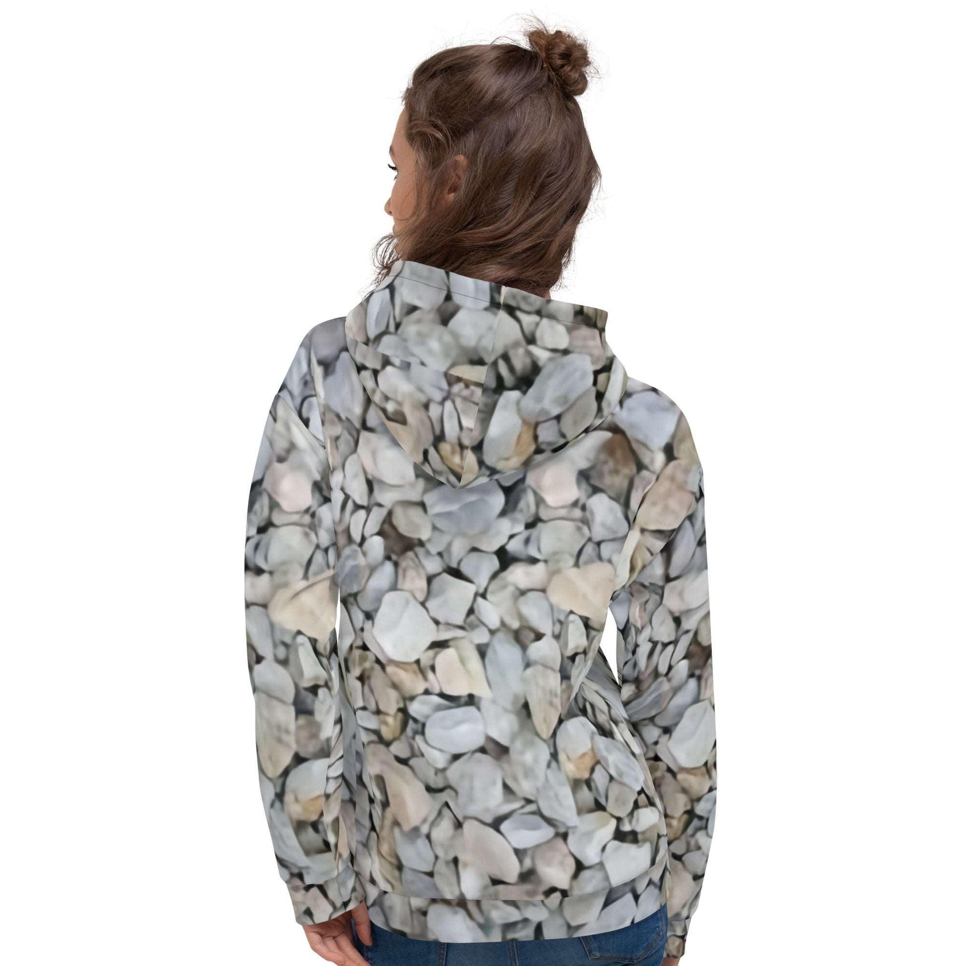 Gravel Rock Unisex Hoodie Featuring Rocks - Lizard Vigilante