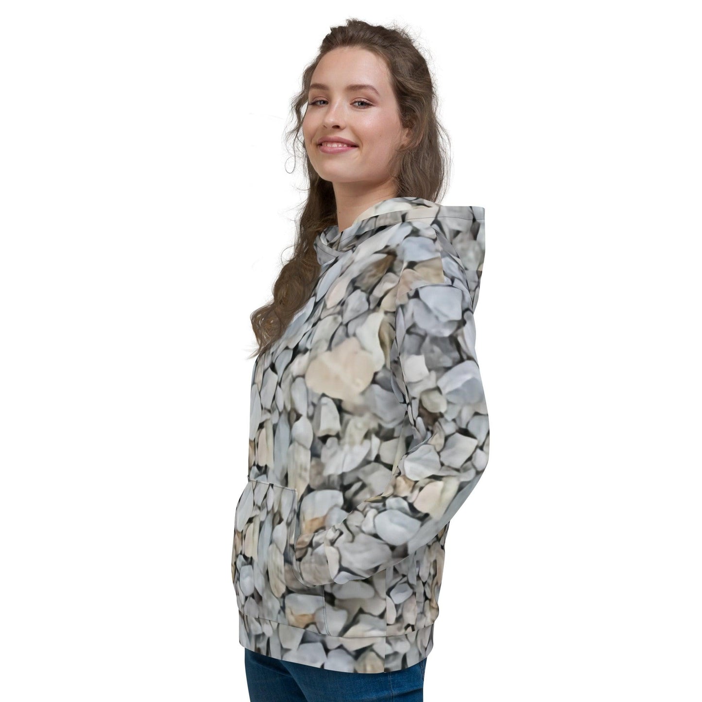 Gravel Rock Unisex Hoodie Featuring Rocks - Lizard Vigilante