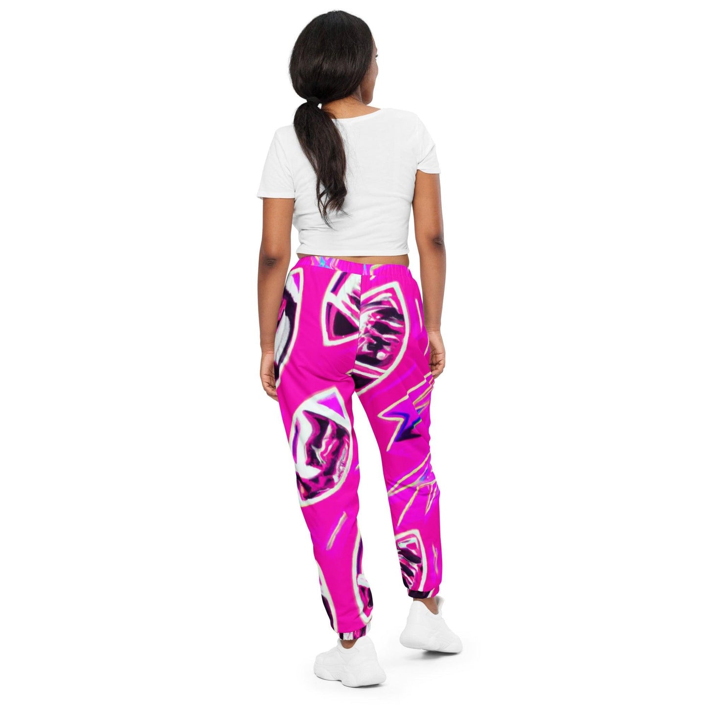 Pink Footballed Unisex track pants - Lizard Vigilante