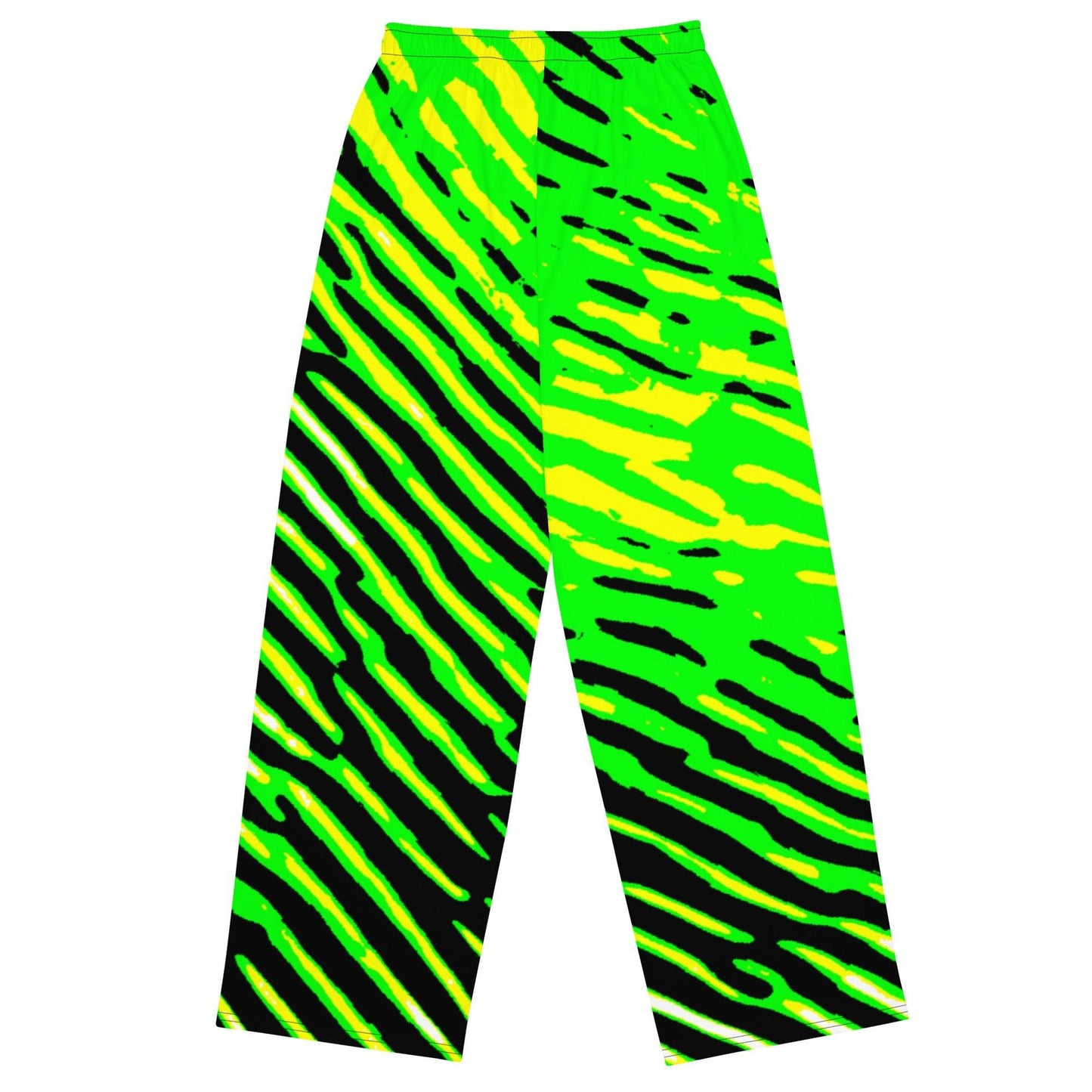 GreenS All-over print unisex wide-leg pants - Lizard Vigilante