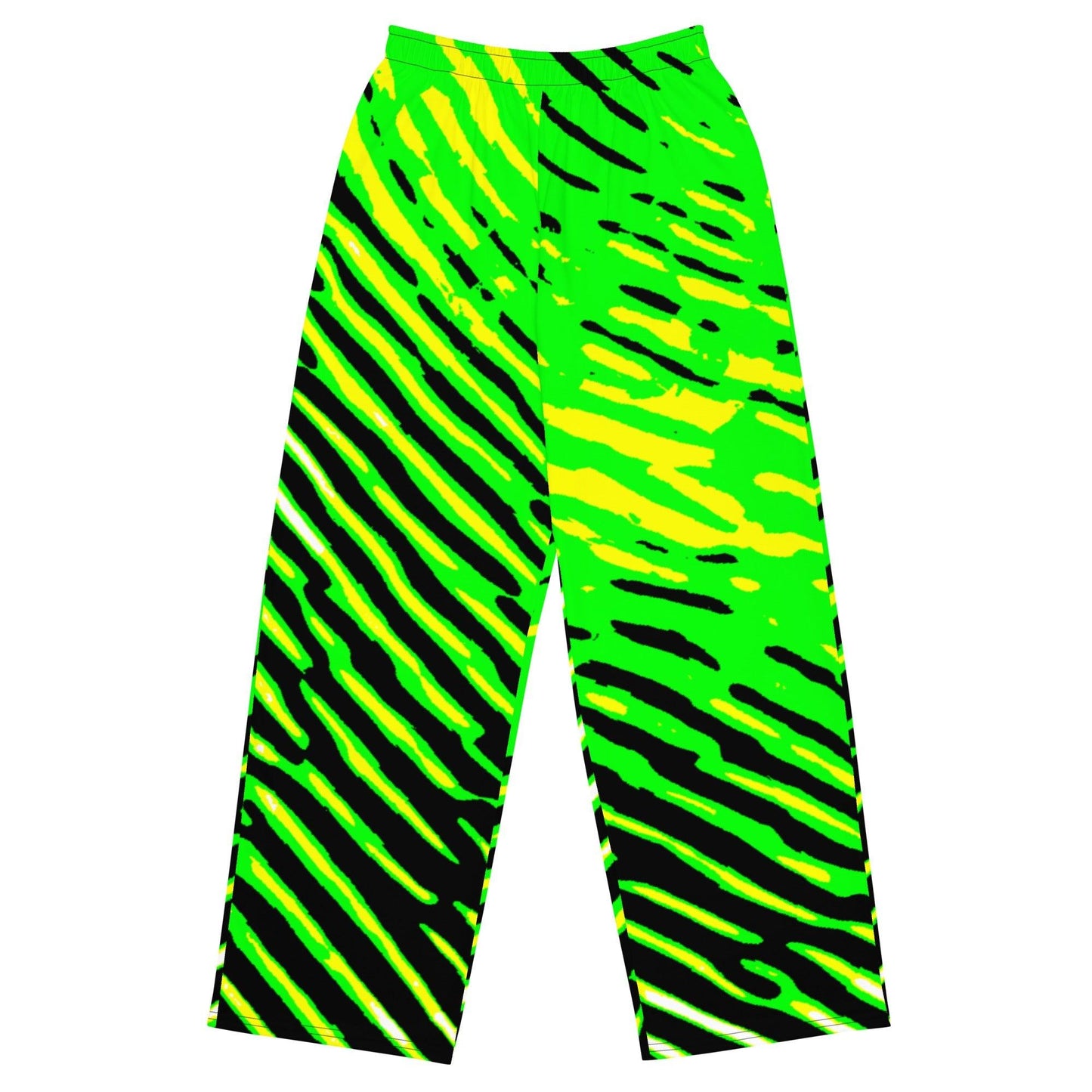 GreenS All-over print unisex wide-leg pants - Lizard Vigilante