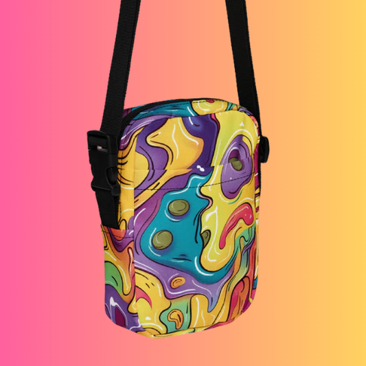 Vibrant Utility Crossbody Bag for Festivals and Raves