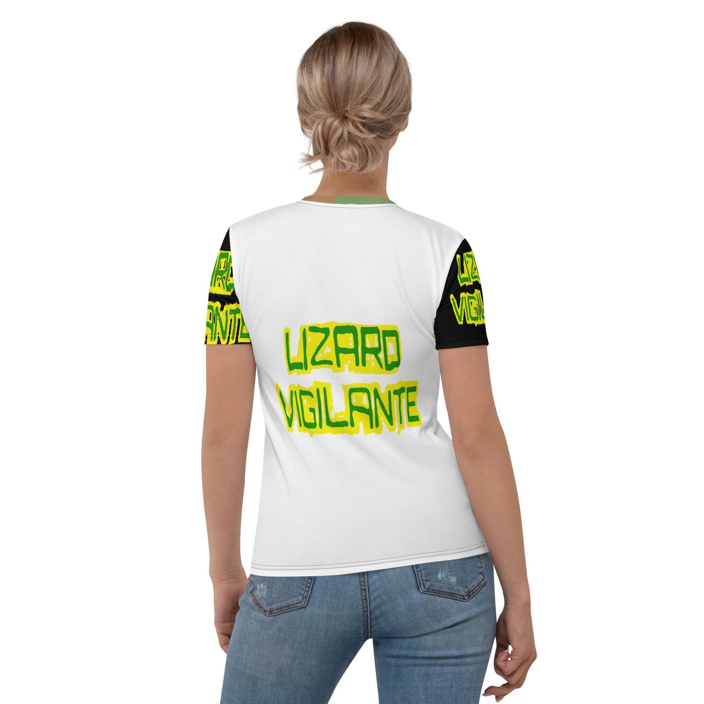 Lizard Vigilante Logoo Camo Women's T-shirt - Lizard Vigilante