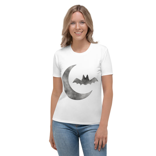 Halloween Cloud Bat Women's T-shirt - Lizard Vigilante