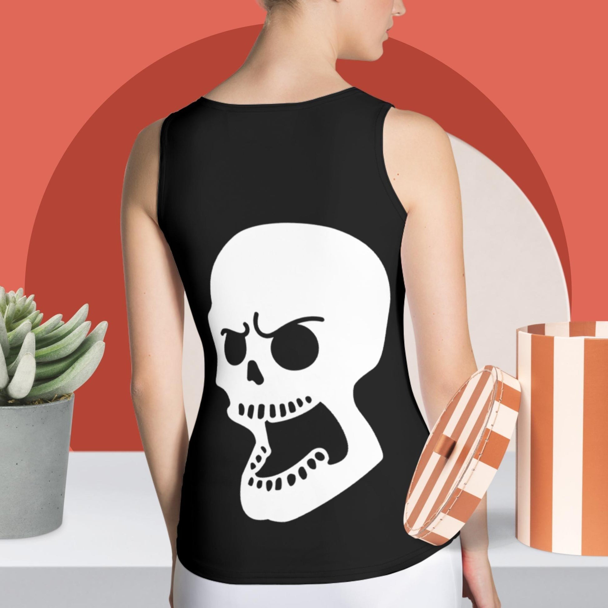 Angry Skull Sublimation Top - Premium tank top from Lizard Vigilante - Just $29.69! Shop now at Lizard Vigilante