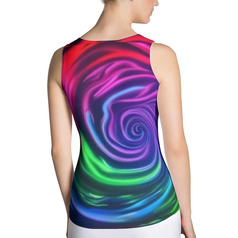 Swirlish Sublimation Cut & Sew Tank Top - Lizard Vigilante