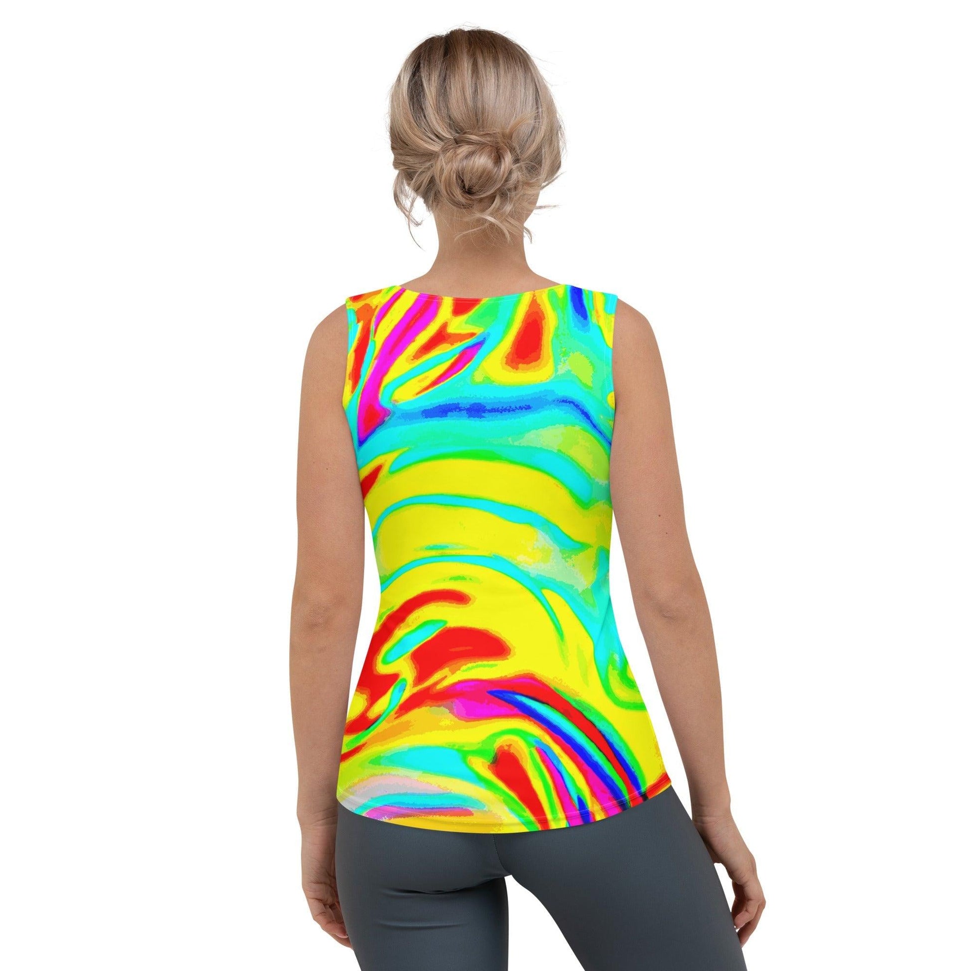 Bright Artists' Palette Sublimation Cut & Sew Tank Top - Lizard Vigilante