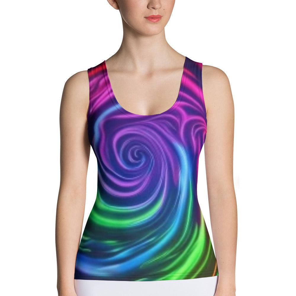 Swirlish Sublimation Cut & Sew Tank Top - Lizard Vigilante