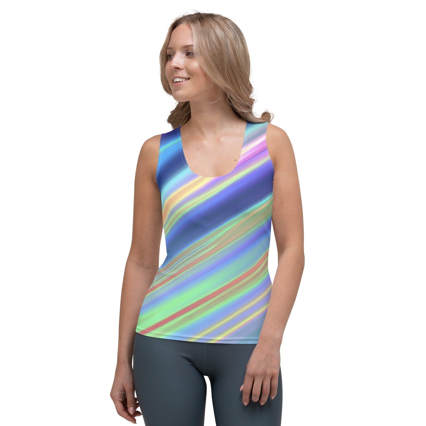 Colorful Sublimation Cut & Sew Tank Top - Lizard Vigilante