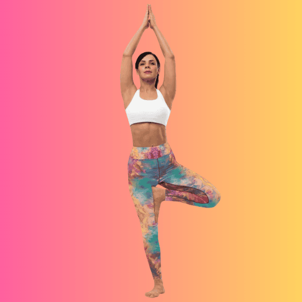 Vibrant Tie-Dye Yoga Leggings for Raves and Festivals