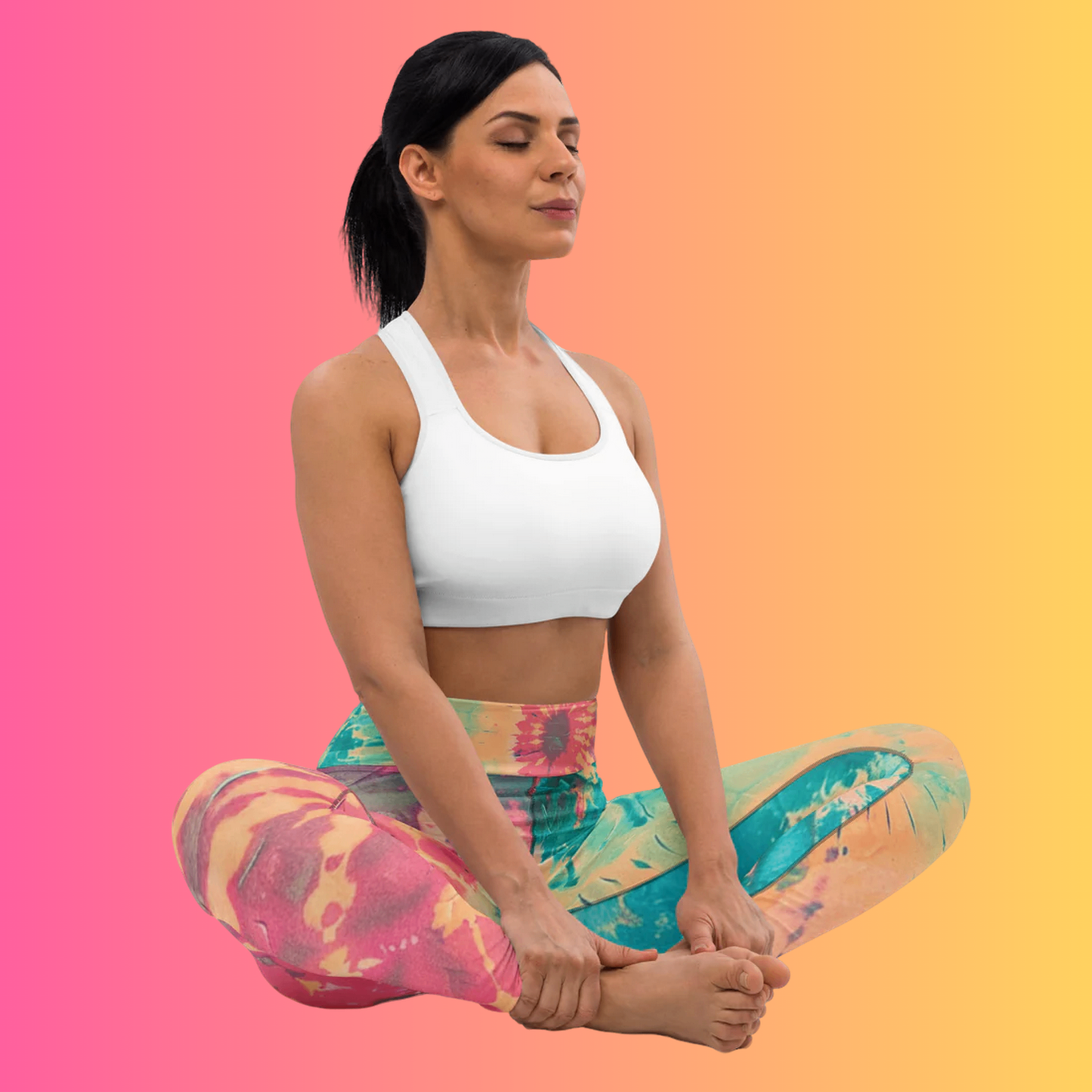 Custom Tie-Dye Yoga Leggings for Raves and Festivals