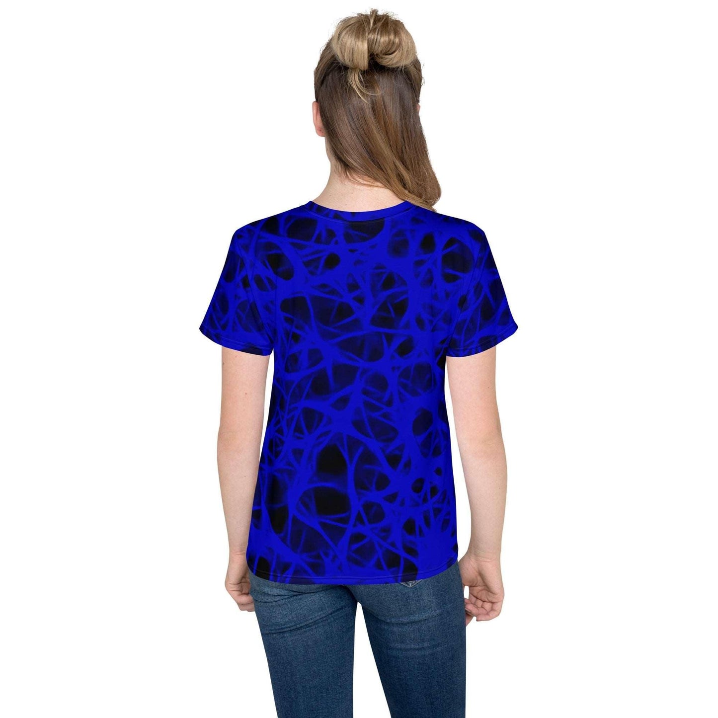 Blue Charged Youth crew neck t-shirt - Lizard Vigilante